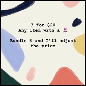 3 for $20 Bundle